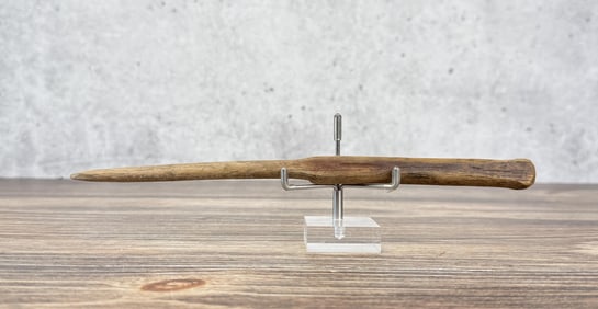 Antique Alaskan Inuit Eskimo Wood Net Awl