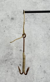 Antique Alaskan Inuit Eskimo Copper Fishing Hook