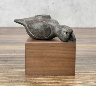 Steatite Native American Indian Bird Effigy Pipe