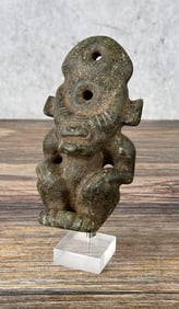 Pre Columbian Style Jade Effigy Amulet