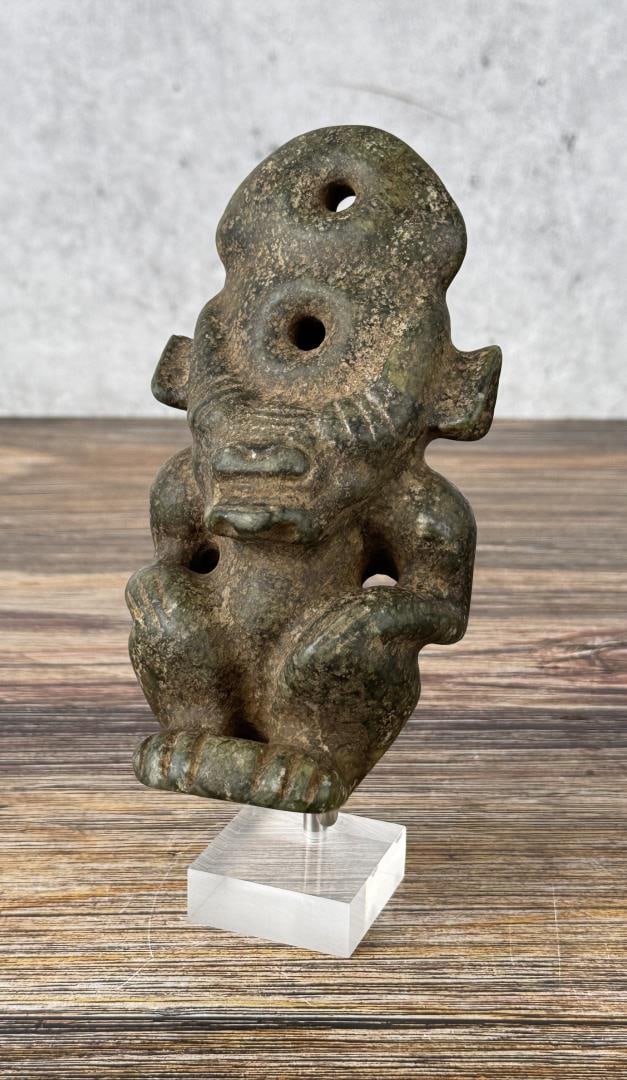 Pre Columbian Style Jade Effigy Amulet (1 of 6)