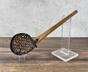 Antique Inuit Eskimo Ice Skimmer Fishing Scoop