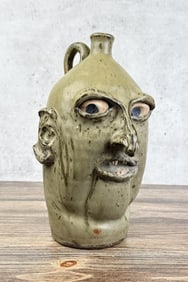 Maia Pyron Missoula Montana Pottery Face Jug