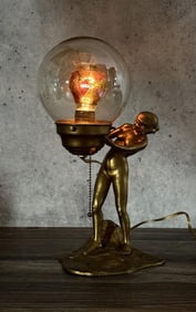 Art Deco Nude Lamp