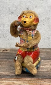 Alps Bubble Blowing Battery Operated Monkey Toy