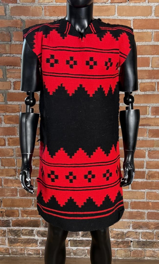 Navajo Indian Biil Rug Blanket Dress: 21" by 39".