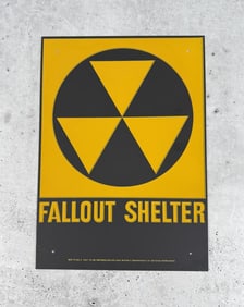 US Department of Defense Fallout Shelter Sign
