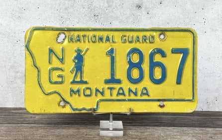 Montana National Guard License Plate