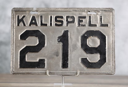 Kalispell Montana Prestate License Plate