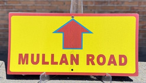 Mullan Road Montana Sign