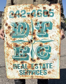 California Real Estate Services Metal Sign