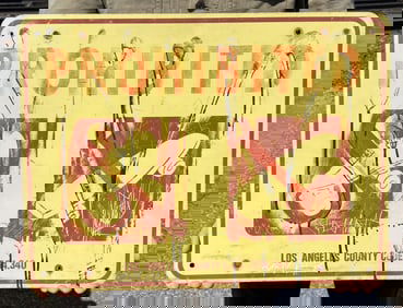 Los Angeles California No Skateboarding Sign