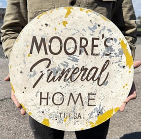 Moores Funeral Home Tulsa Oklahoma Sign
