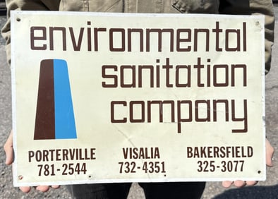 California Environmental Sanitation Company Sign