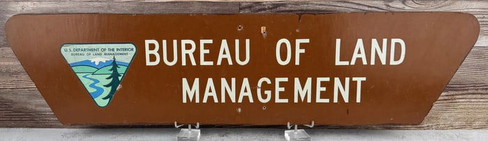 BLM US Department of the Interior Sign