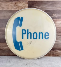 Lighted Phone Booth Bubble Sign