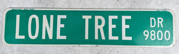 Lone Tree Drive Missoula Montana Road Sign