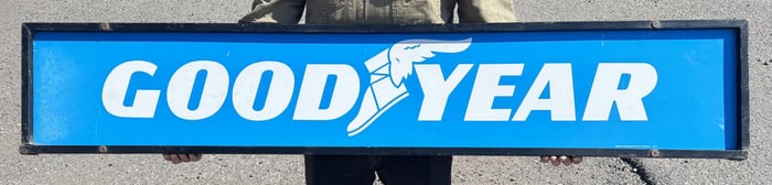 1970s Framed Goodyear Tire Sign
