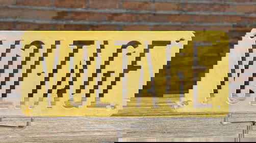 High Voltage Plastic Stencil Sign