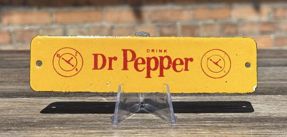 Dr. Pepper Porcelain Door Push Sign