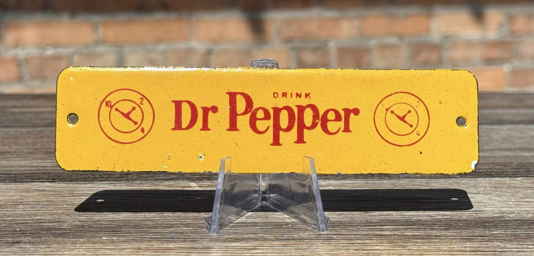 Dr. Pepper Porcelain Door Push Sign (1 of 3)