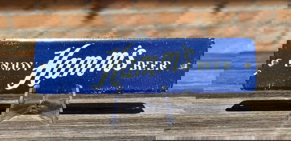 Hamms Beer Porcelain Door Push Sign