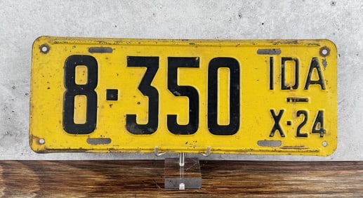 1924 Idaho License Plate