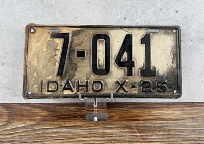 1925 Idaho License Plate