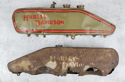Harley Davidson Motorcycle J Model Gas Tank