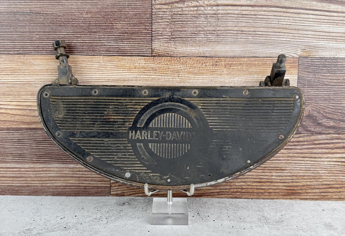 Harley Davidson Motorcycle Panhead Floorboard: Original Condition with Original Paint.
