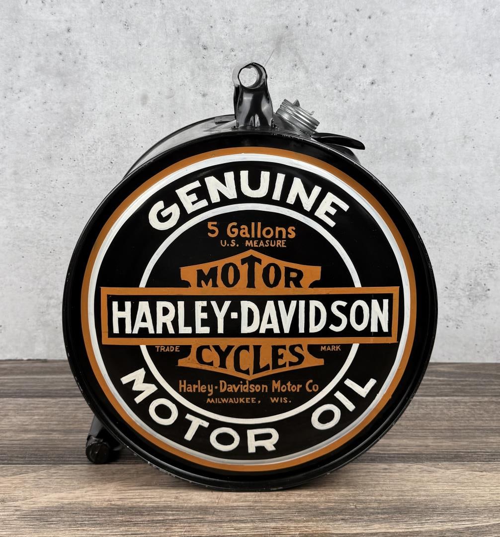 Harley Davidson Motorcycle Rocker Oil Can (1 of 9)