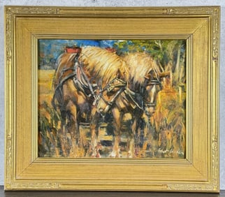 Robert Krogle Side by Side Oil Painting