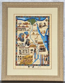 Egyptian Painting on Papyrus