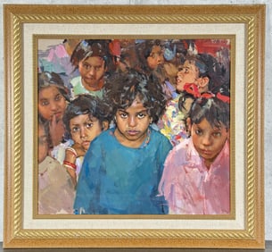 Delbert Gish Girls Oil Painting