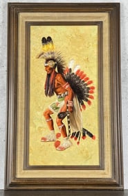 Geri Wood Chicken Dancer Oil Painting