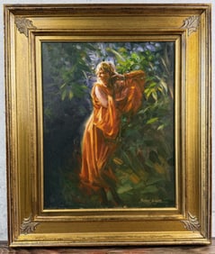 Robert Krogle In the Garden Painting