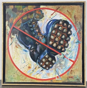 John Thamm Combat Boot Oil Painting
