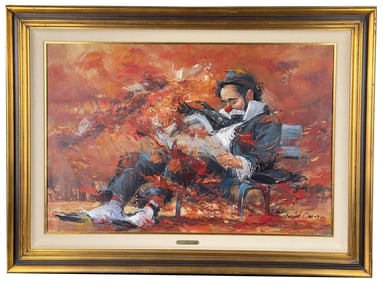 Robert Owen Dow Jones Clown Painting
