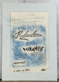 David Radinsky Pastel Gallery Sign