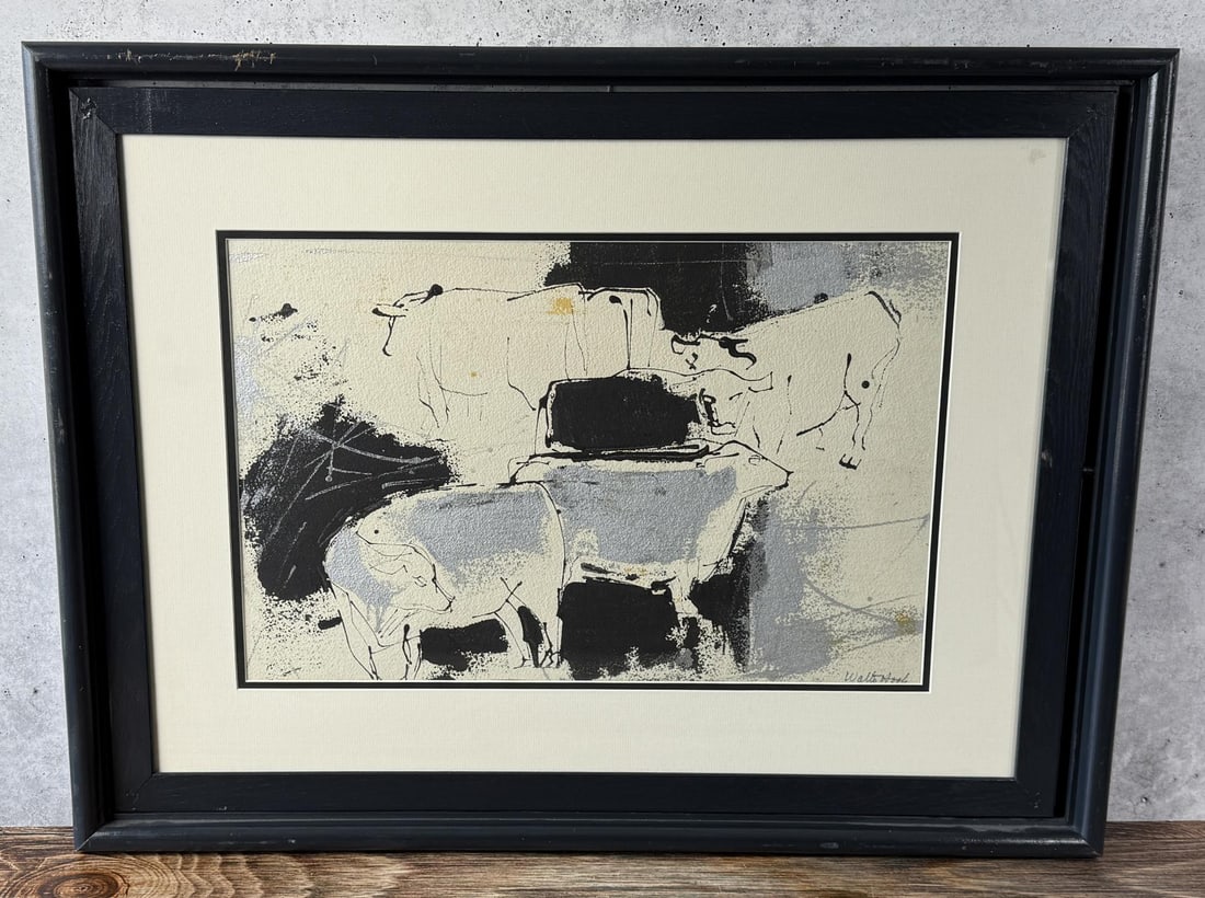 Walter Hook Missoula Montana Gouache Painting (1 of 9)