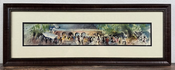 Antonio Beneduce Italian Watercolor Painting