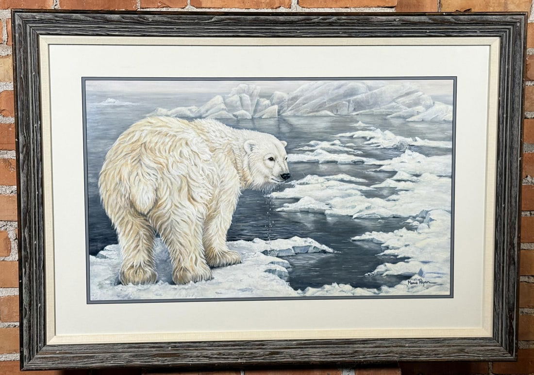 Maria Ryan Polar Prowl Gouache Painting (1 of 6)