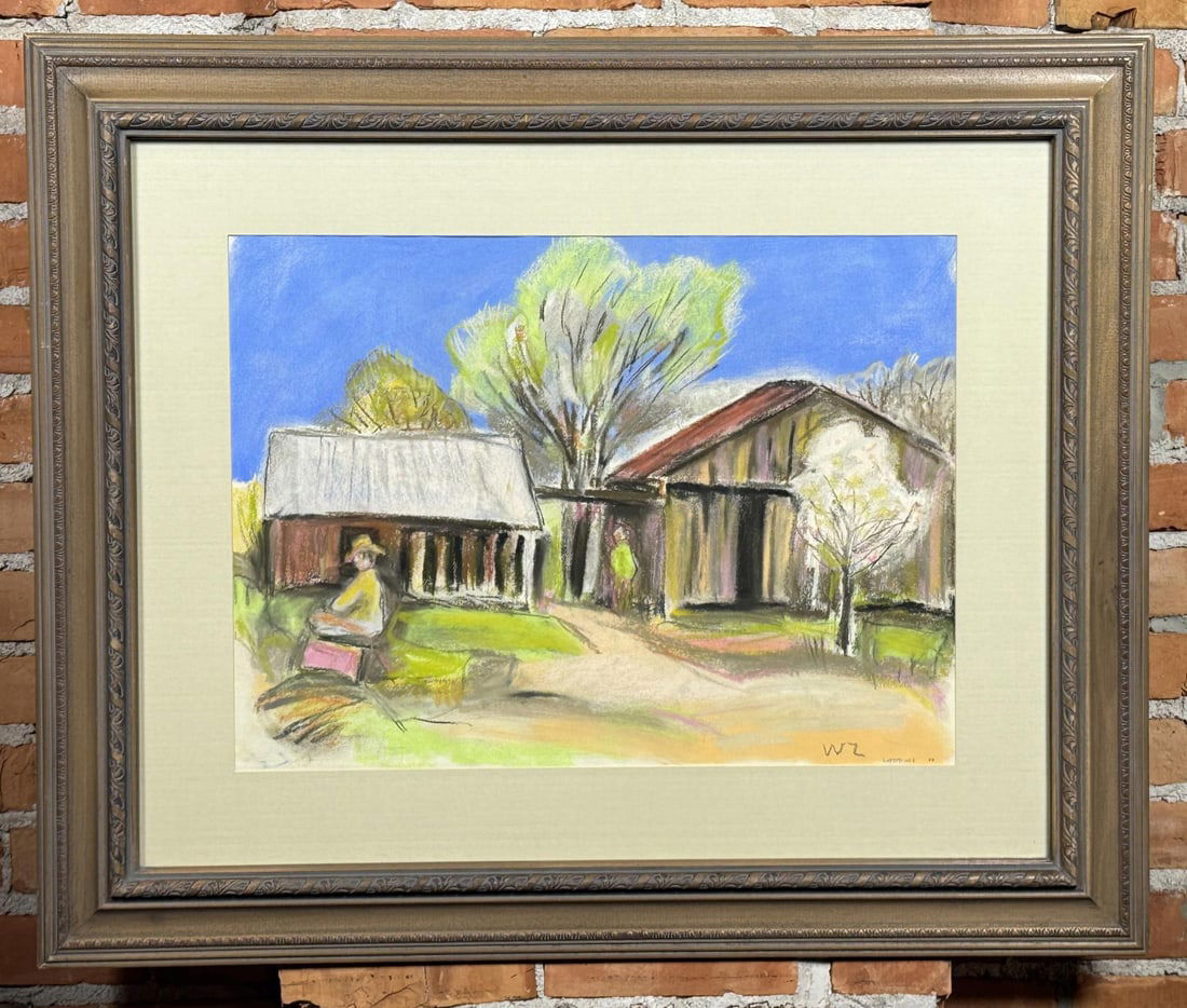 William Thomas Lumpkins New Mexico Pastel Drawing (1 of 4)