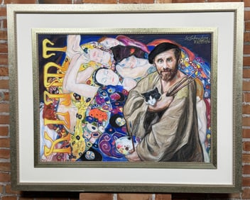 Sheldon Schoneberg Klimt Pastel Drawing
