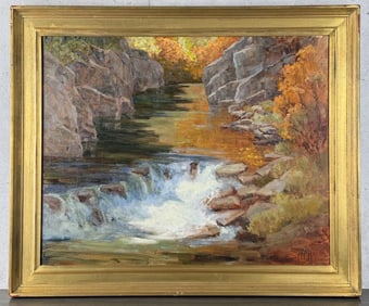 Linda Tippetts Dearborn and Devils Glen Painting