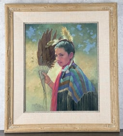 Karen Thayer A Flirting Glance Oil Painting