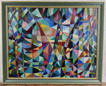 Alfred Julio Jensen Abstract Painting