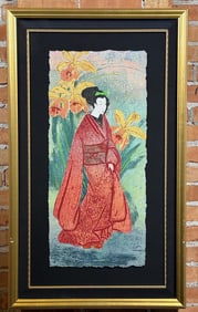 Mikulas Kravjansky Flowers of the Orient Serigraph