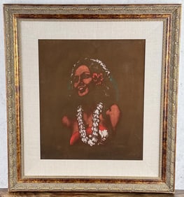 Edgar Leeteg Hawaiian Girl Painting