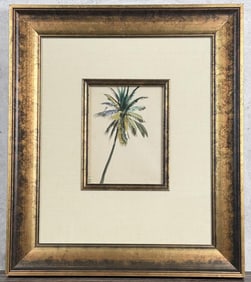 Peter Hurd Palm Tree Watercolor Painting